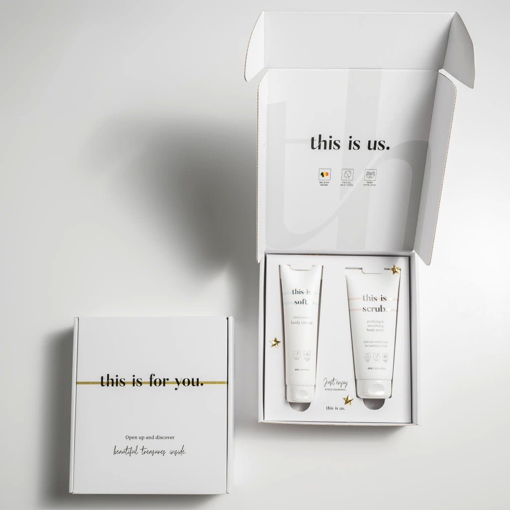 cadeauset body scrub &amp; body cream