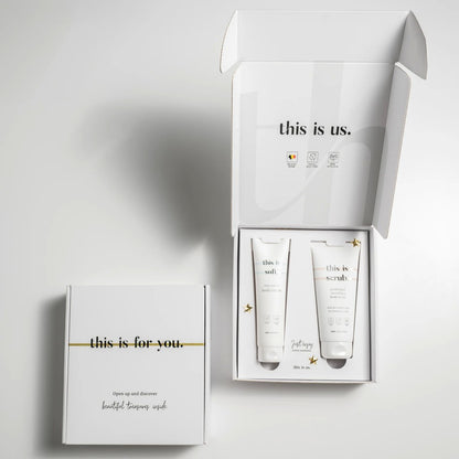 cadeauset body scrub &amp; body cream